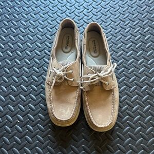 Sperry Women’s Light Tan and Brown Boat Shoes